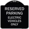 Signmission For Electrical Cars Reserved Parking Electric Vehicles Heavy-Gauge Alum, 18" x 18", BS-1818-23948 A-DES-BS-1818-23948 - alternate 1